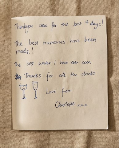 Guest book note image