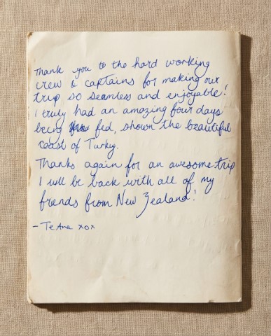 Guest book note image