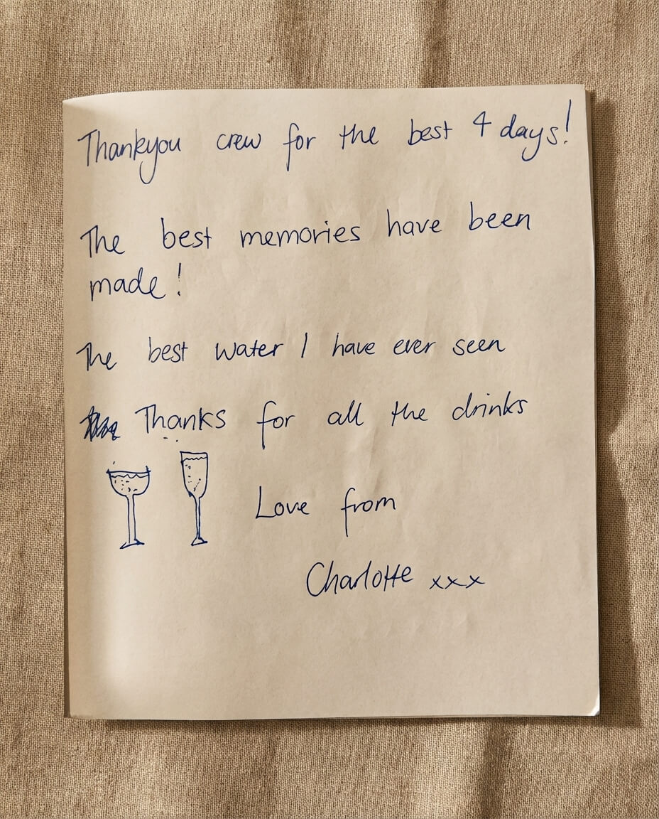 Guest book note image