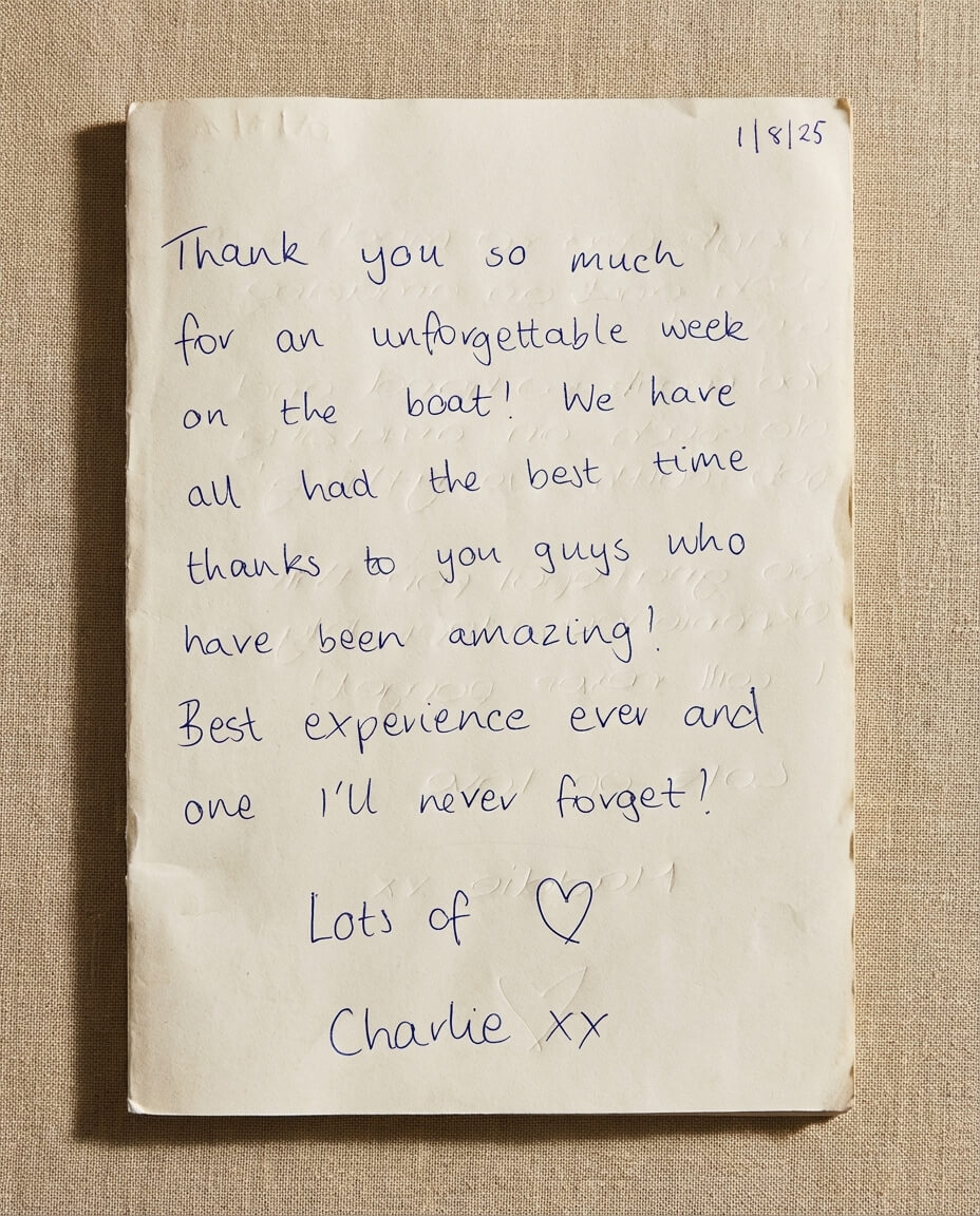 Guest book note image