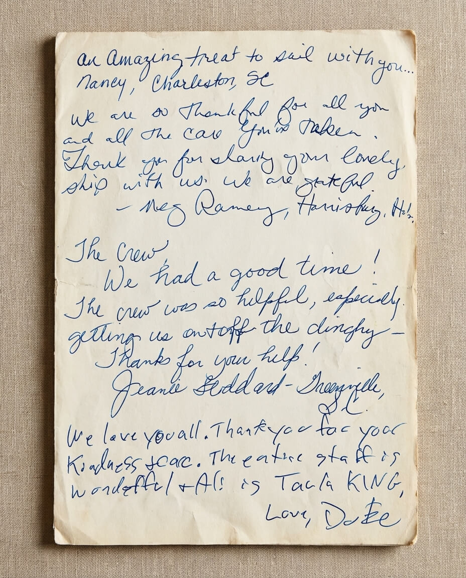 Guest book note image