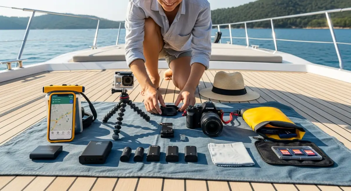 Budget camera equipment and phone accessories for yacht photography Turkey