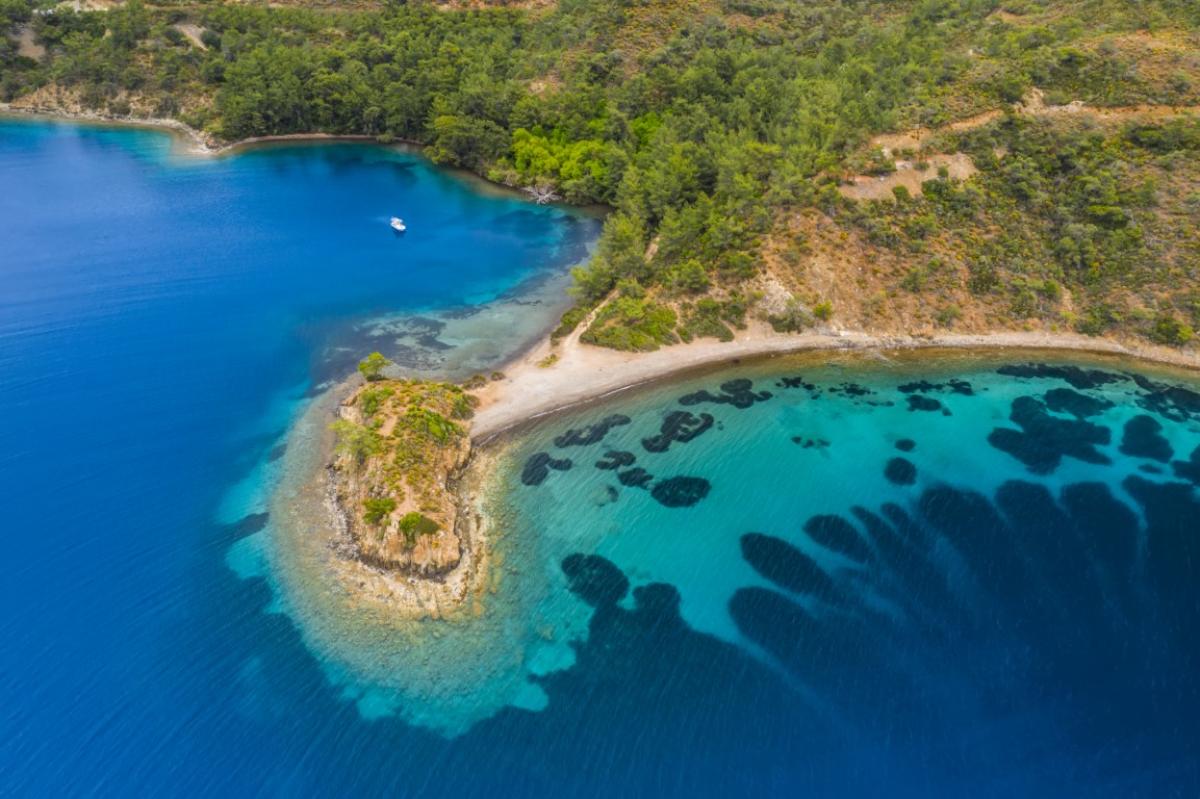 Secluded cove in Bodrum